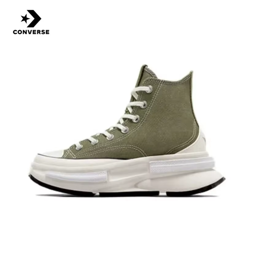 Converse Run Star Hike blanc noir gomme Absorption des chocs résistant à l'usure haut semelle épaiss