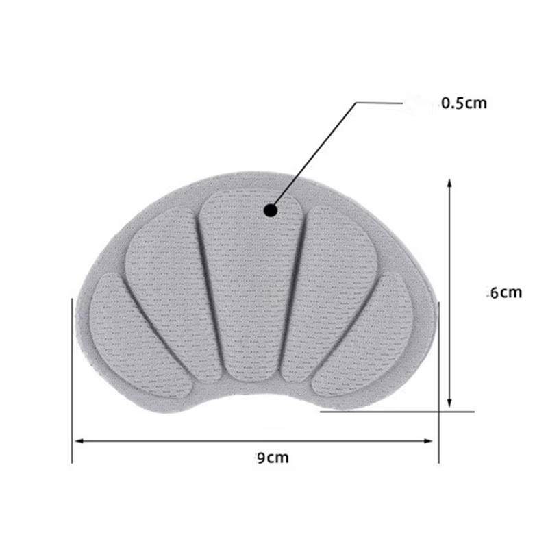 Semelles intérieures autocollantes pour talons de sport, 4 pièces, pour chaussures de course, réduct