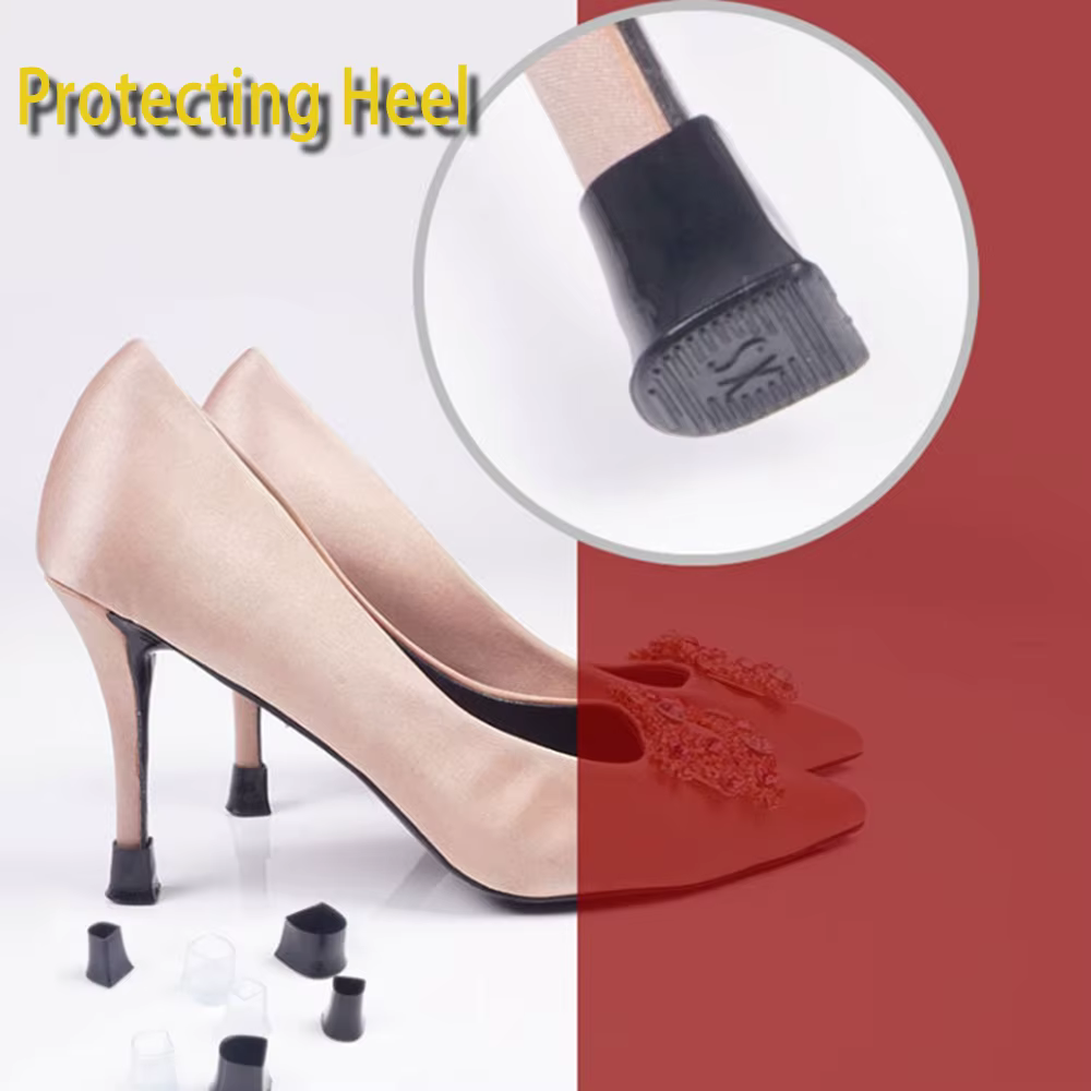 Bouchons de protection de talons en Silicone, 4 pièces/2 paires, couvertures de danse Stiletto latin