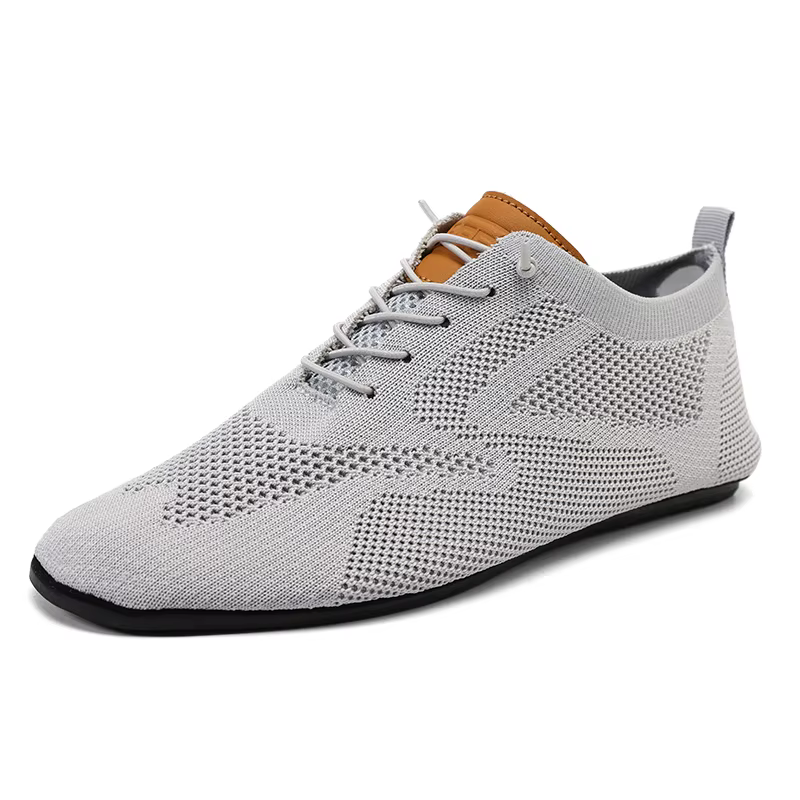 MAEDEF-Chaussures Plates en Maille pour Homme, Marche en Plein Air, Confortables, à Lacets, Respiran