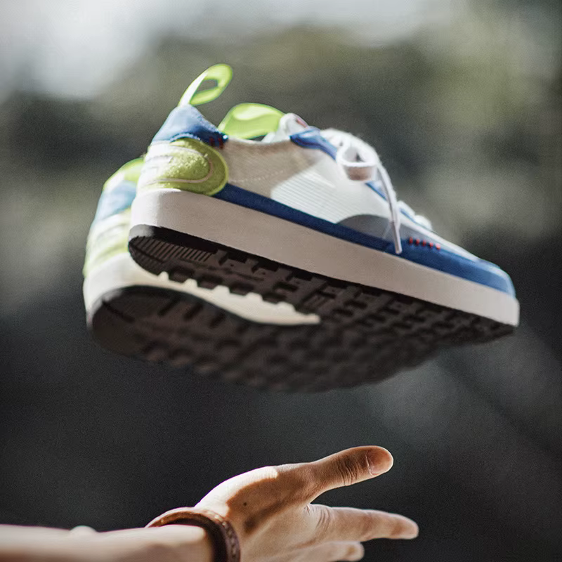 Maden été couleur-bloc maille chaussures de course hommes respirant bas-haut Tennis baskets à semell