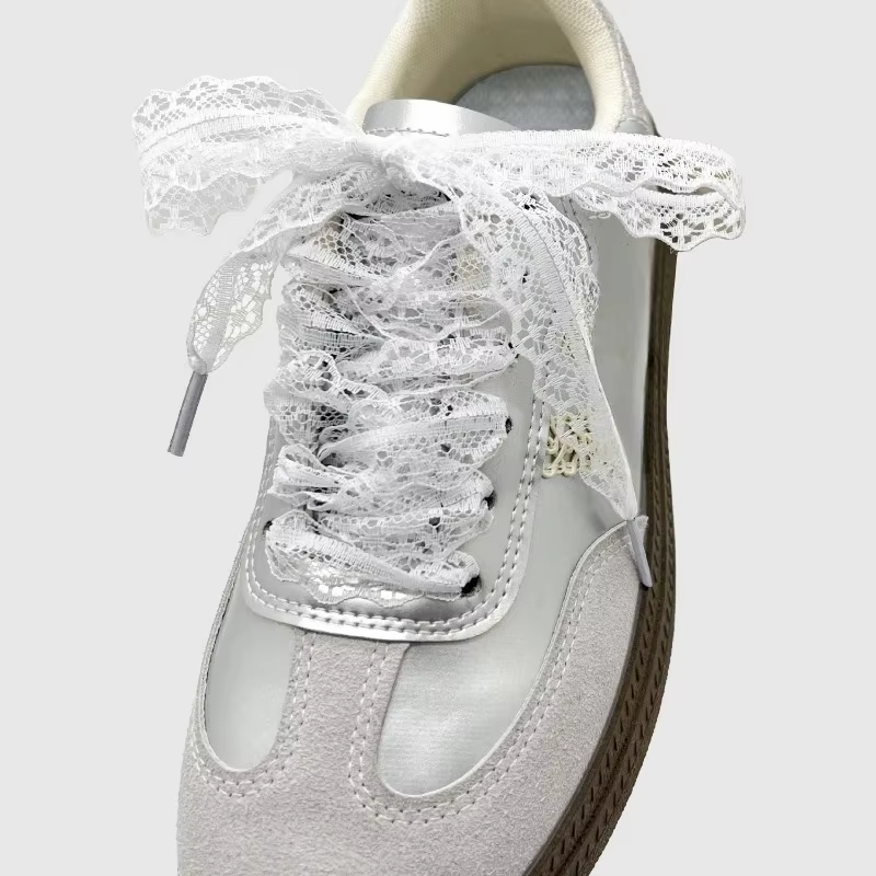 1 paire femmes toile baskets en plein air chaussures décontractées lacet 100/120/140CM femmes nouvel