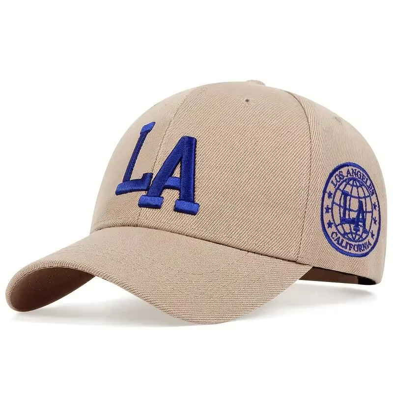 Casquettes de Baseball unisexes avec lettres LA brodées, chapeaux décontractés réglables pour l'exté