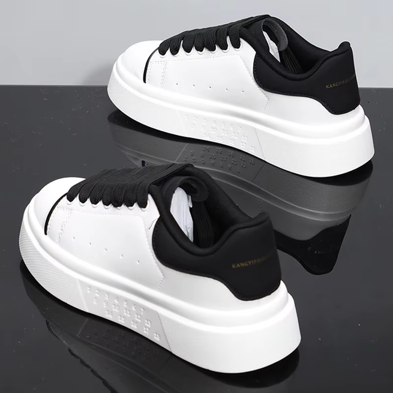 Fashion Men Skateboarding shoes Casual Sport Shoes Platform Sneakers Outdoor Breathable White Runnin