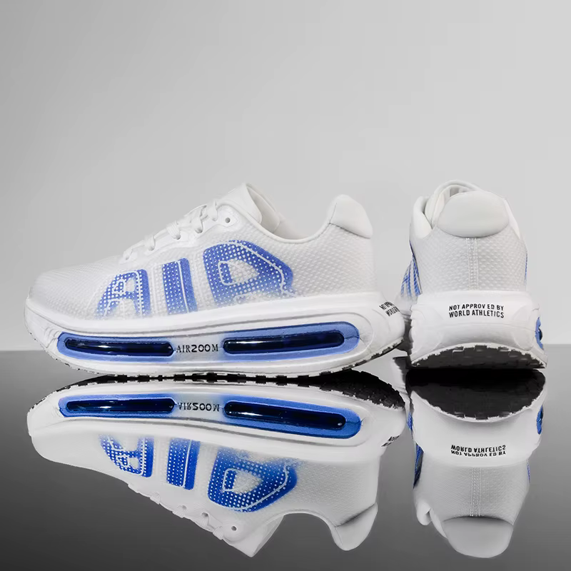 Chaussures de course pour hommes avec plaque en carbone, spécialité marathon, respirantes, légères, 