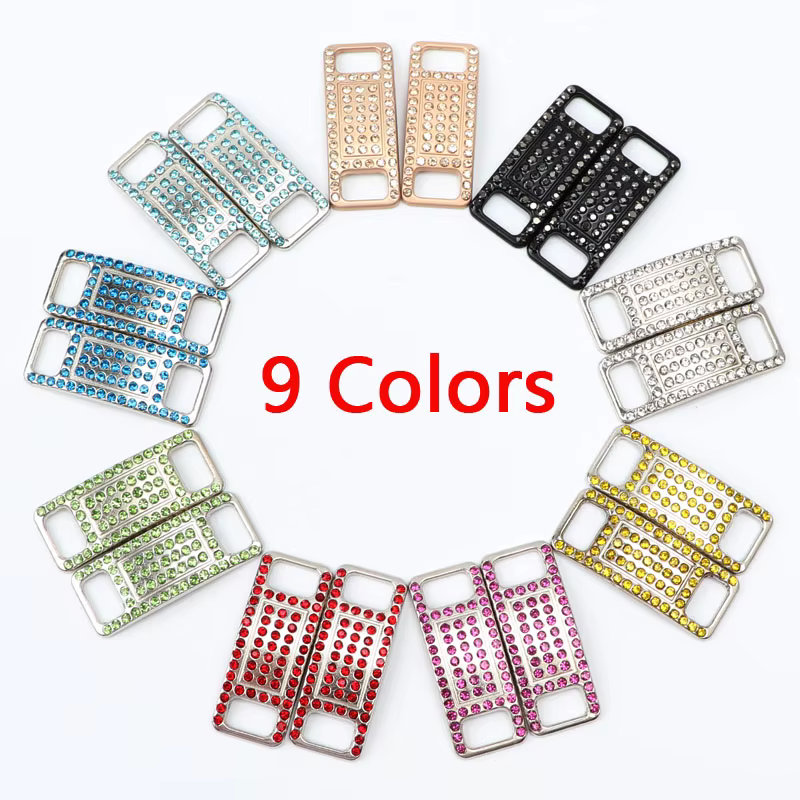 Coloré strass boucle lacets AF1 chaussure décoration bijoux baskets chaussures breloques bricolage l