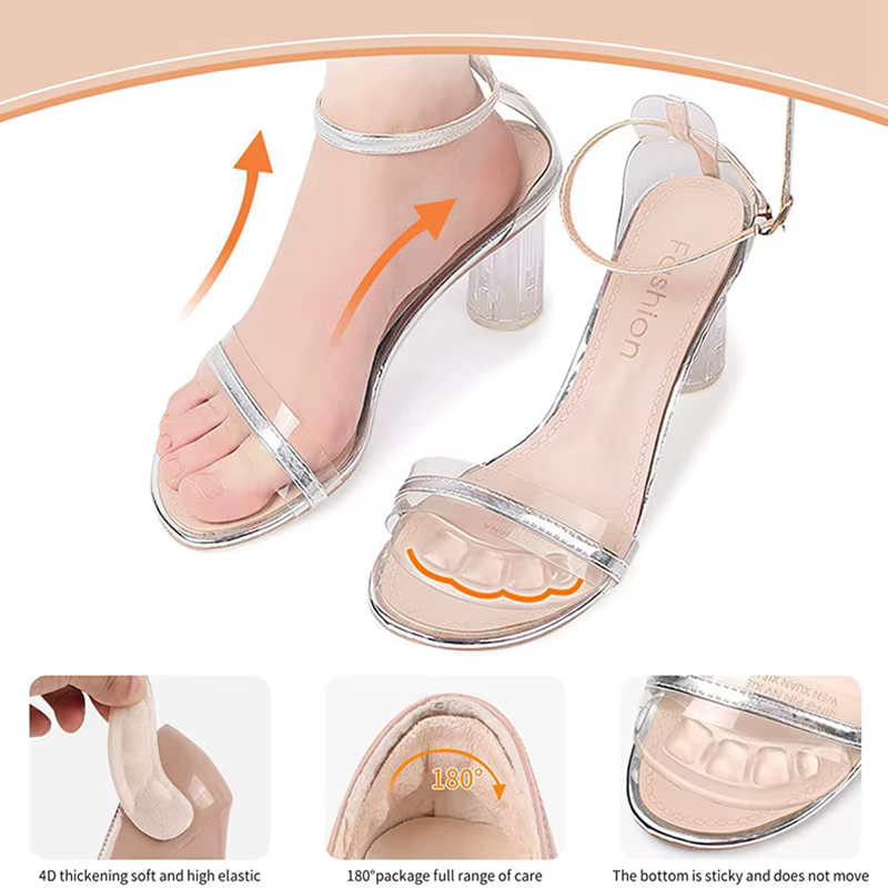 Coussinets antidérapants en Silicone pour l'avant-pied, soulagement de la douleur, Inserts pour femm