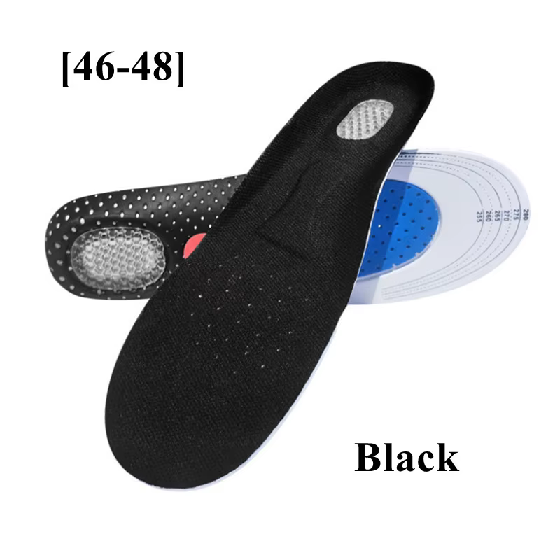 Semelles intérieures de sport absorbant les chocs pour hommes et femmes, soutien de la voûte plantai