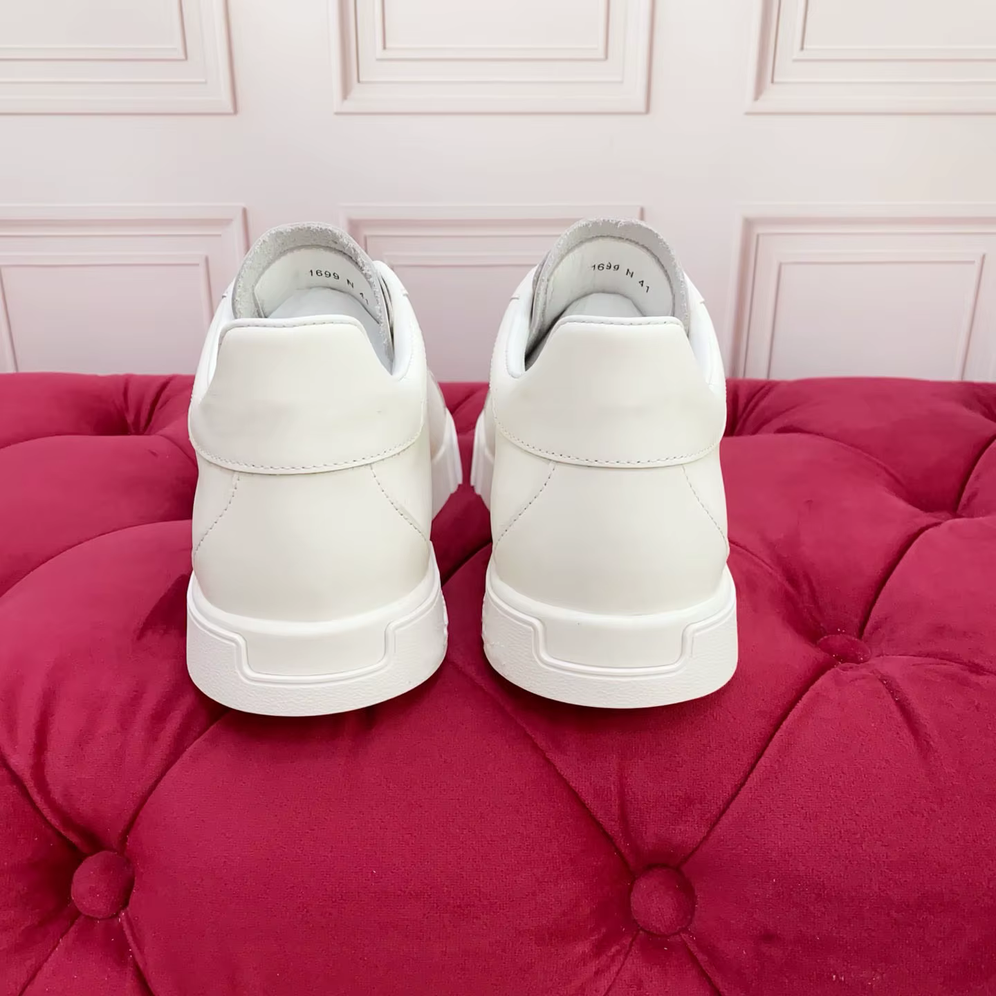Baskets décontractées unies, respirantes et confortables, style scooter, avec empiècements, pour cou
