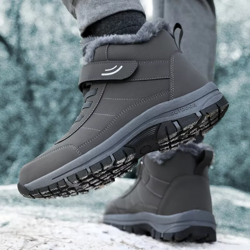Bottes de randonnée en plein air pour femmes, chaussures de neige à plateforme, en peluche, garde au