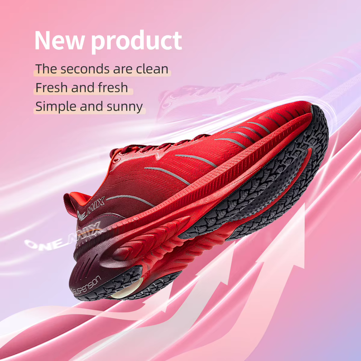 ONEMIX-Chaussures de course à lacets pour hommes, baskets d'athlétisme, de sport, d'extérieur