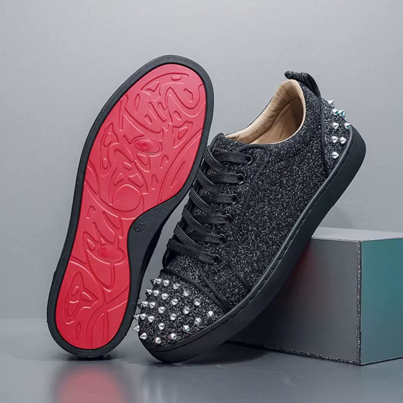 B-boy bling bling chaussures de skateboard hommes paillettes chaussures de créateur paillettes rivet