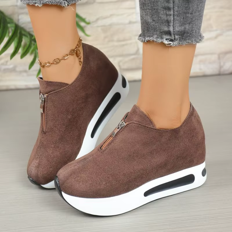 Nouvelles baskets compensées antidérapantes pour femmes 2026 – Chaussures décontractées vulcanisées 