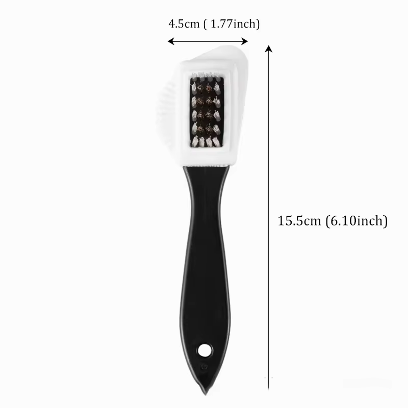 Brosse de nettoyage de chaussures en daim, Nubuck, taches de poussière, bottes en acier, plastique e