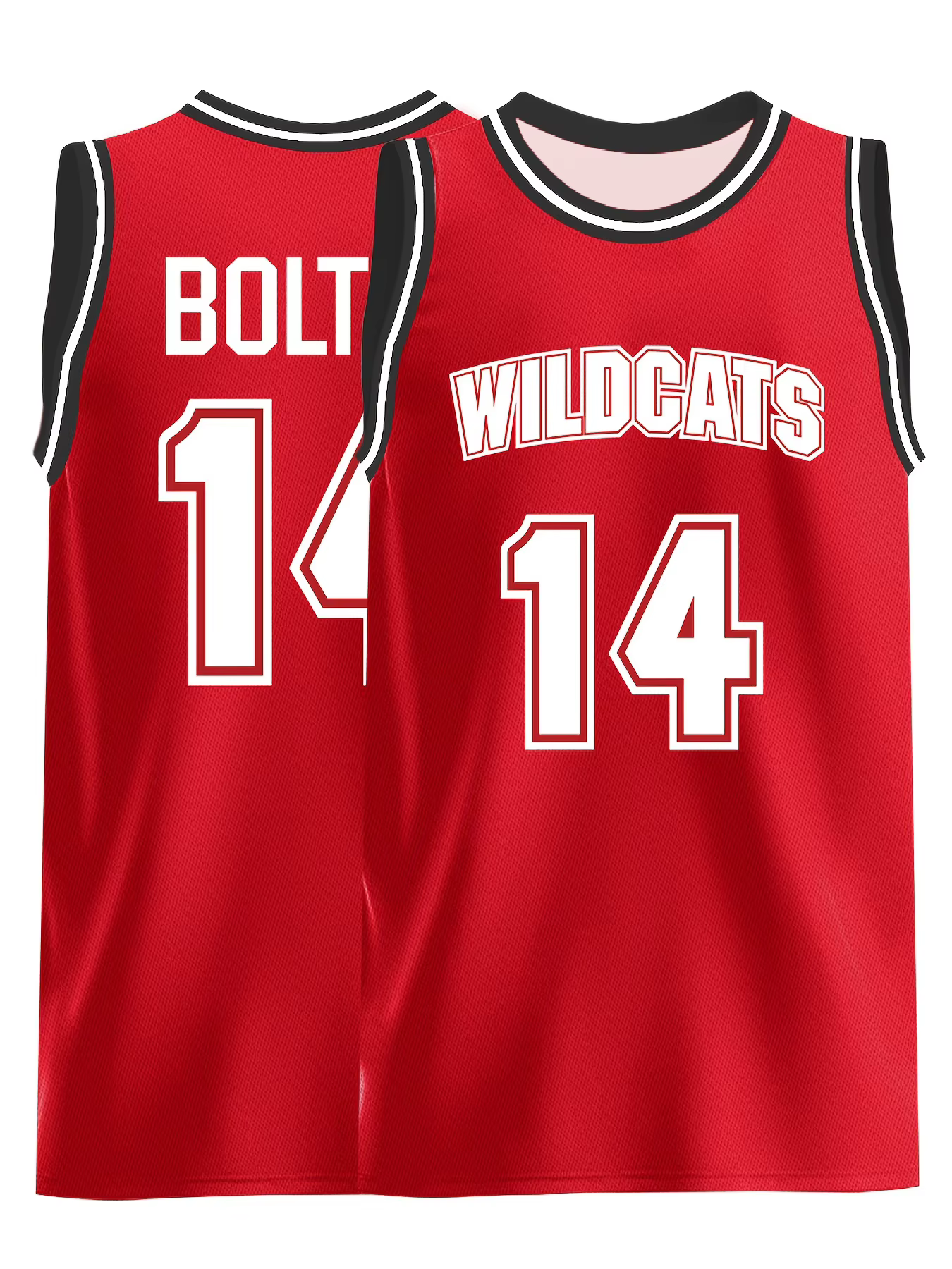 Maillot de basket rouge # 14 Sweat-shirt décontracté sportif – Coupe respirante et décontractée, ada