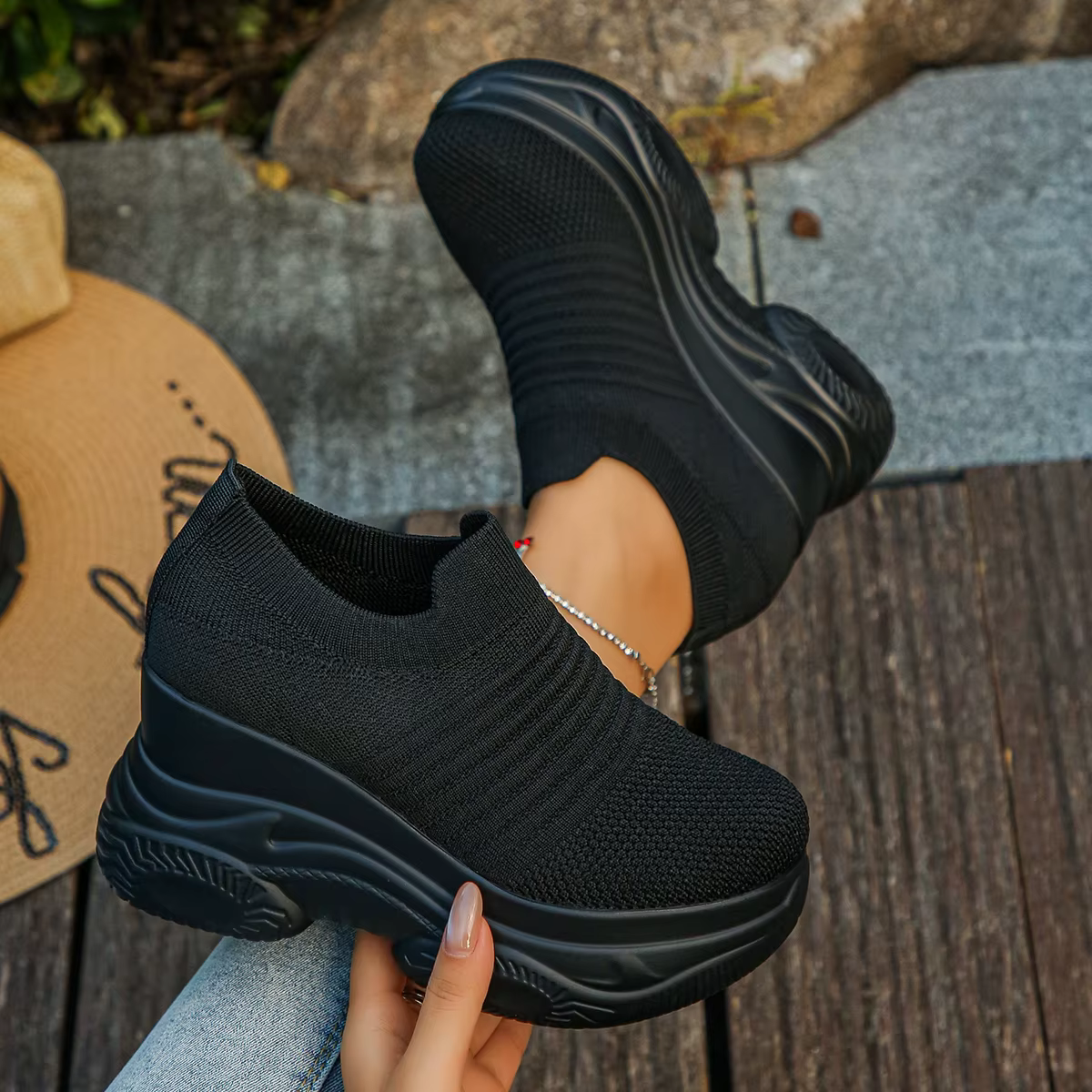Femmes baskets plate-forme confortable chaussures De créateur décontractées femmes antidérapant rési