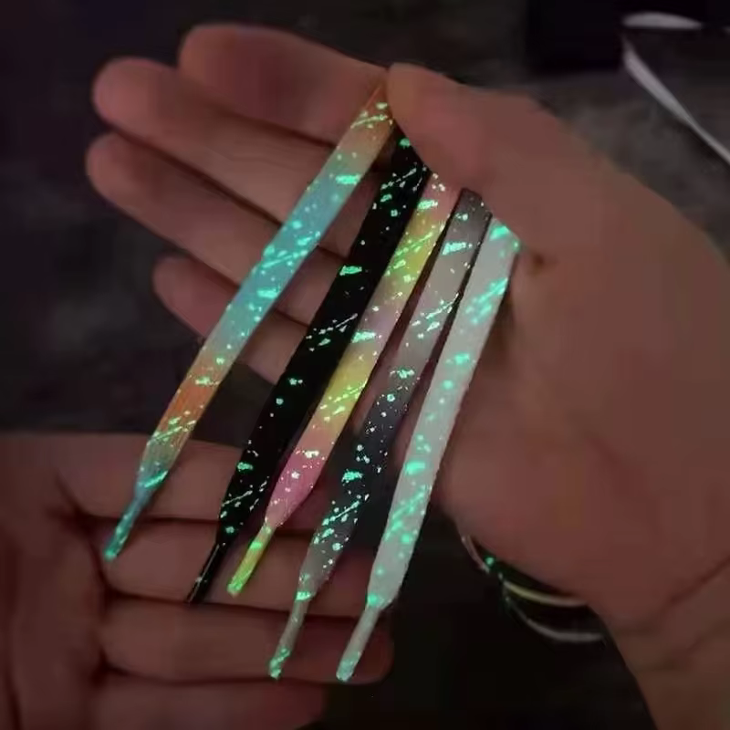 Lacets Fluorescents Lumineux, Brillant, Sneaker, Plat, Chaussure, Botte, Nouveau, 120, 140 ou 160 cm