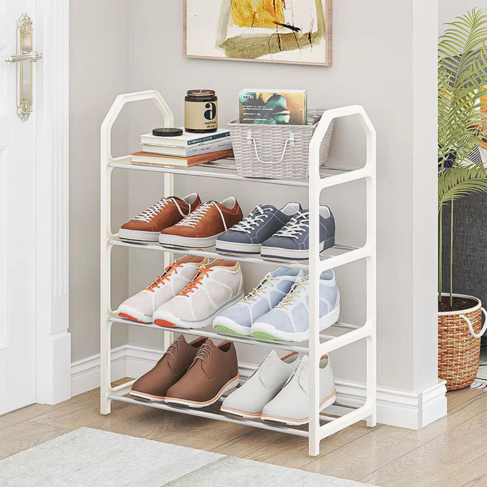 Étagère à chaussures Simple en métal, étagère à chaussures, salon, gain de place, organisateur de ch