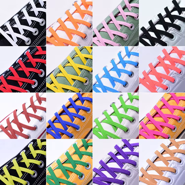 Nouveaux lacets élastiques sans nœud, extensibles et verrouillables, pour baskets, enfants et unisex