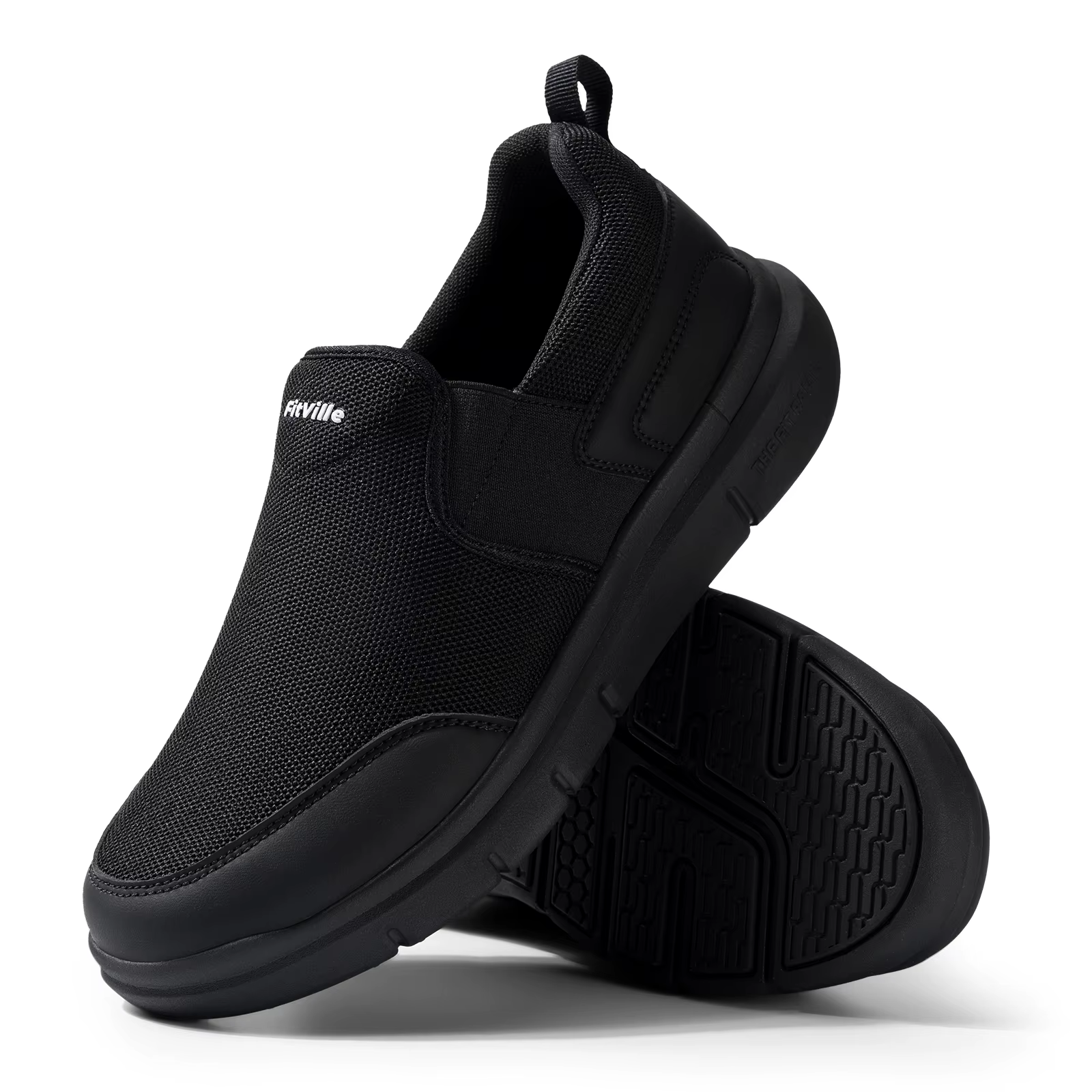 Chaussures pour hommes FitVille, mocassins décontractés extra larges, chaussures de marche pour homm