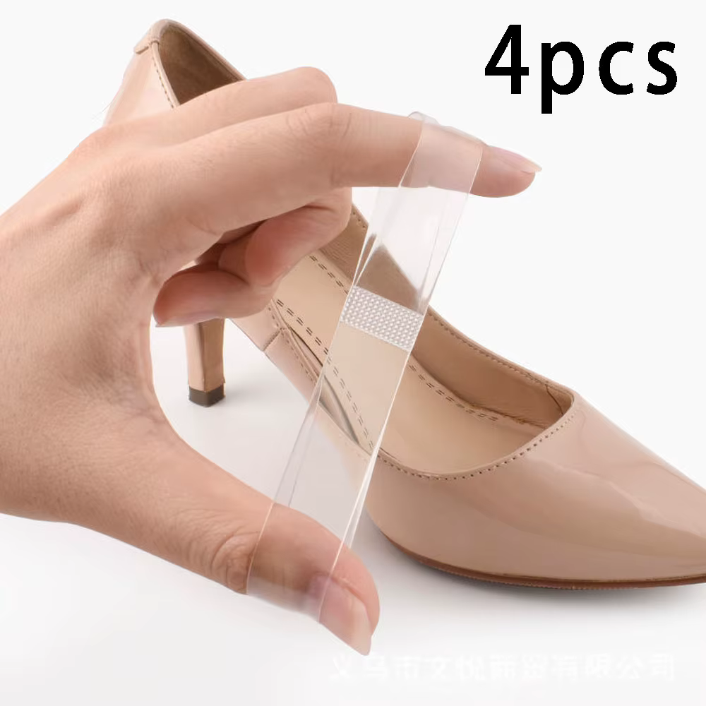 2 paires de lacets transparents élastiques invisibles en Silicone pour chaussures à talons hauts, De