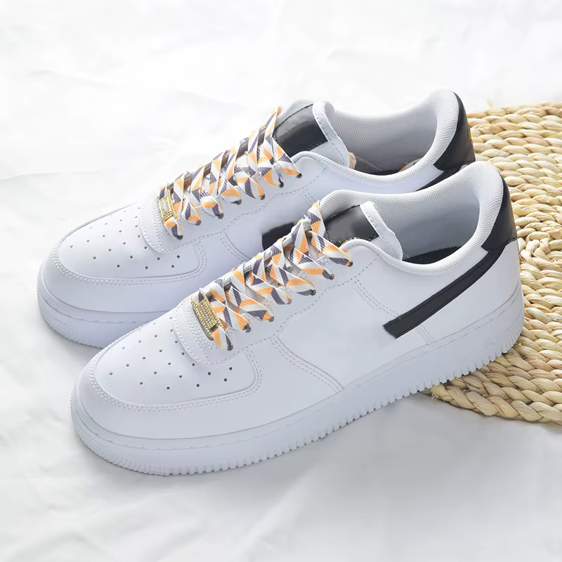 Crème glacée lacets de chaussures colorés pour Tennis lacets dégradés plats pour baskets arc-en-ciel