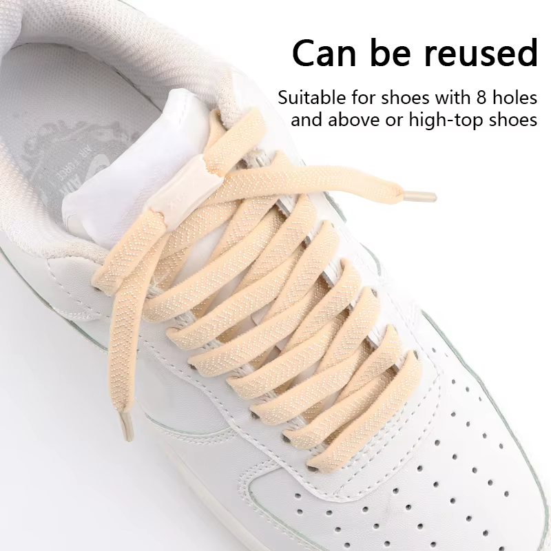 Lacets de chaussures élastiques pour enfants et adultes, 1 paire, pour baskets, rapides, pour sport