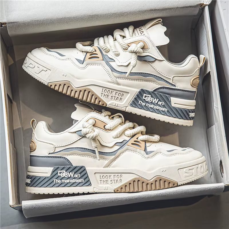 Chaussures décontractées à semelle épaisse pour hommes, semelle souple, confort quatre saisons, chau