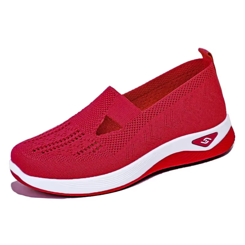 Chaussures pour femmes été 2025 espadrilles décontractées respirant sans lacet chaussures de march