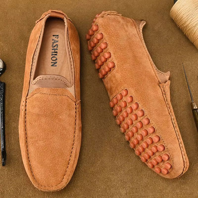 Chaussures Le Fu pour hommes de luxe 2025 nouvelles chaussures de bateau décontractées en daim chaus