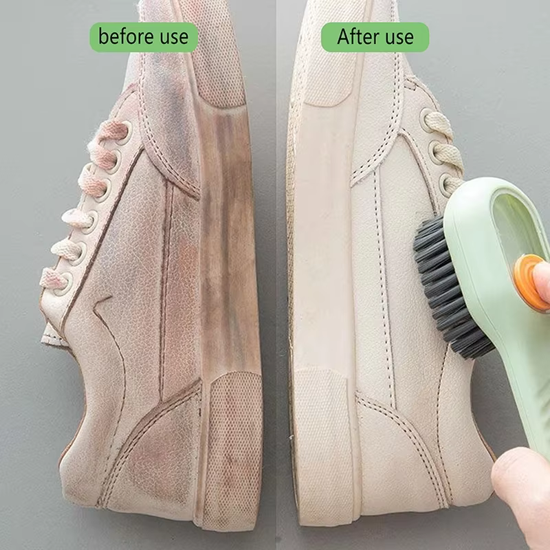 Brosse à chaussures à décharge automatique de liquide, nettoyage en profondeur multifonctionnel, poi