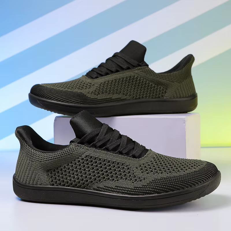 Grande taille 50 51 52 53 54 boîte à bout large pieds nus chaussures hommes chaussures en maille déc