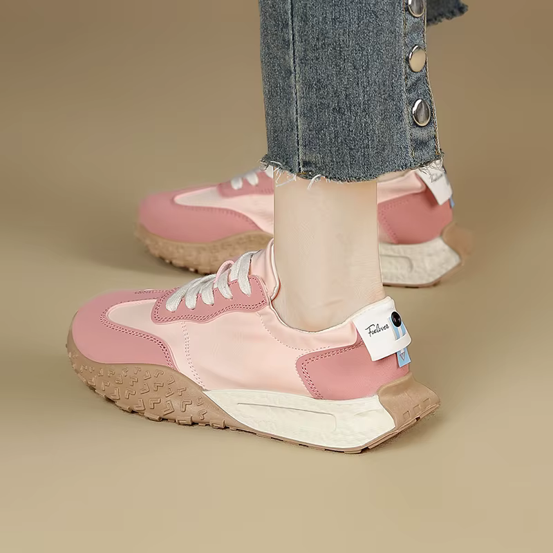 Baskets à semelle épaisse pour femmes FOXER, nouvelle collection 2026, chaussures à lacets souples e
