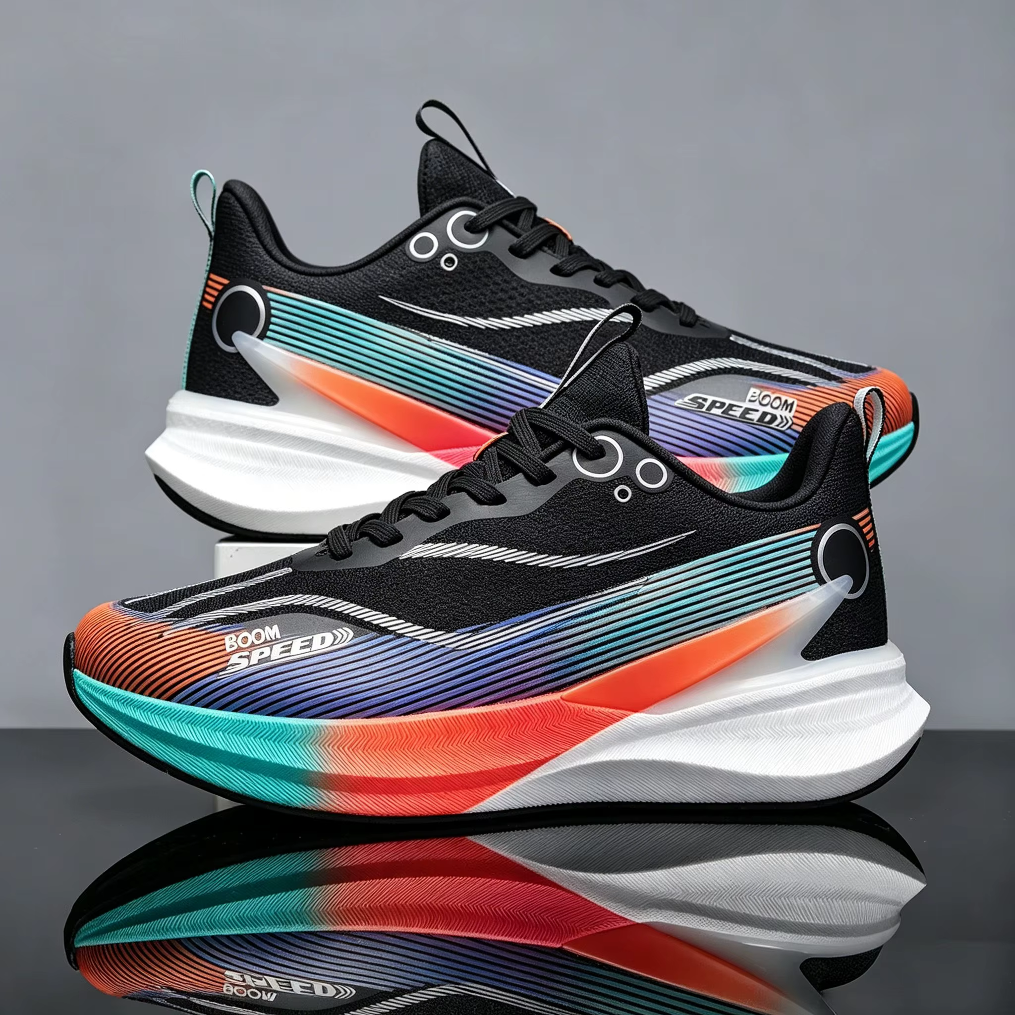 Chaussures de course populaires pour hommes avec technologie de plaque en carbone, semelle antidérap