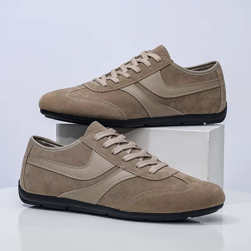 Chaussures plates Vintage pour hommes, baskets antidérapantes à nouer en croix, légères, confortable