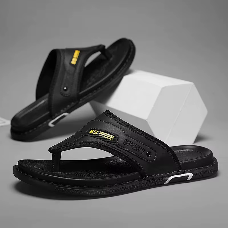 Sandales de plage pour hommes, confortables et décontractées, en cuir Ultra Migration, pantoufles à 