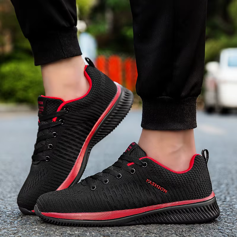 Hommes course marche tricot chaussures mode décontracté hommes baskets respirant Sport athlétique sa