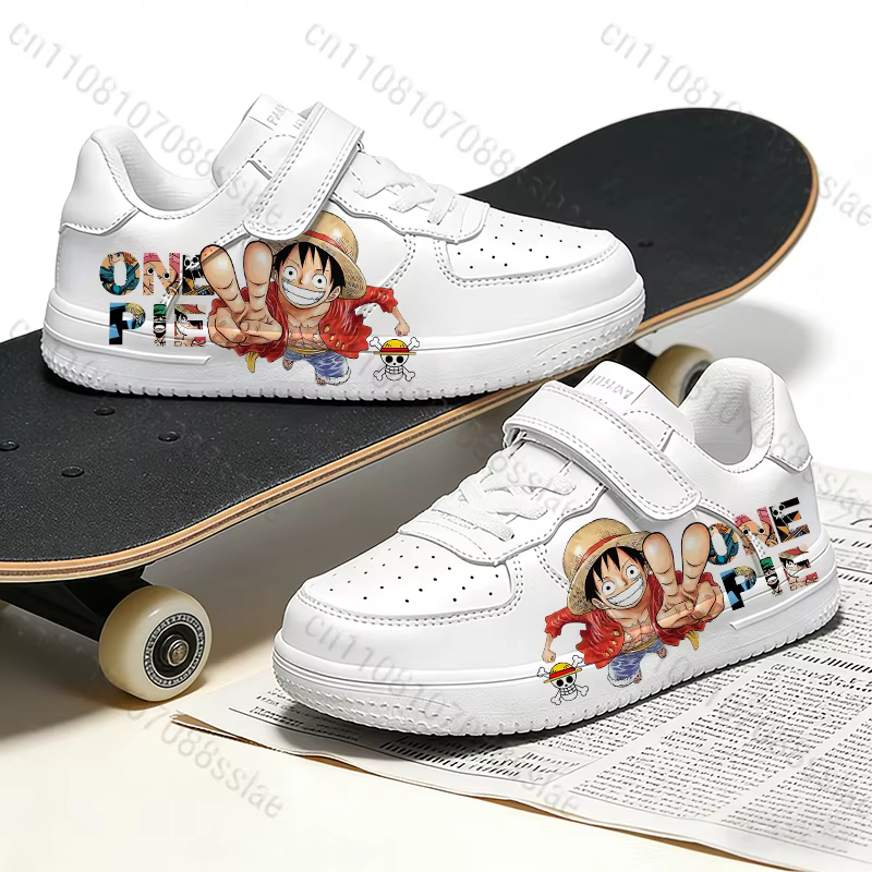 Baskets ONE PIECE Luffy à imprimé cool pour adolescents, étudiants, garçons, parents et enfants, lég