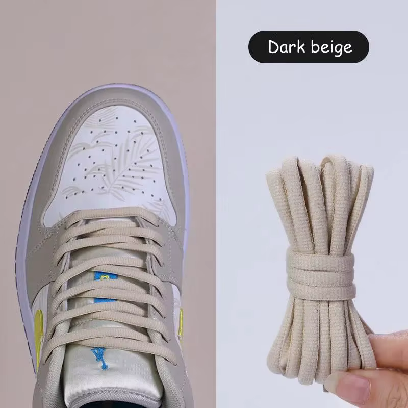Lacets Lumineux Ronds AF1 pour Homme et Femme, Baskets de Basket-Ball, Noir, Blanc, Décontracté, deh