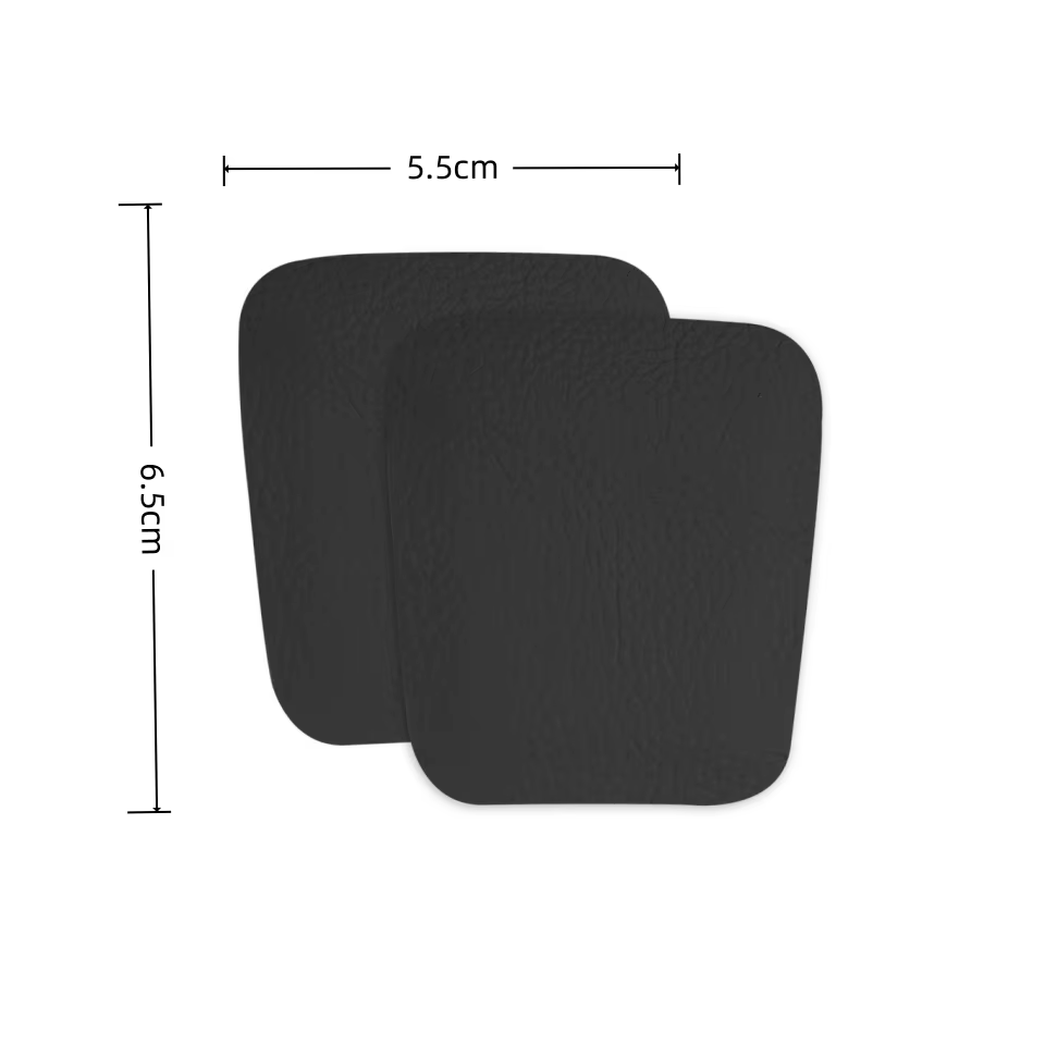 2 paires de coussinets de langue en cuir de taille uniforme – Semelles intérieures antidérapantes et