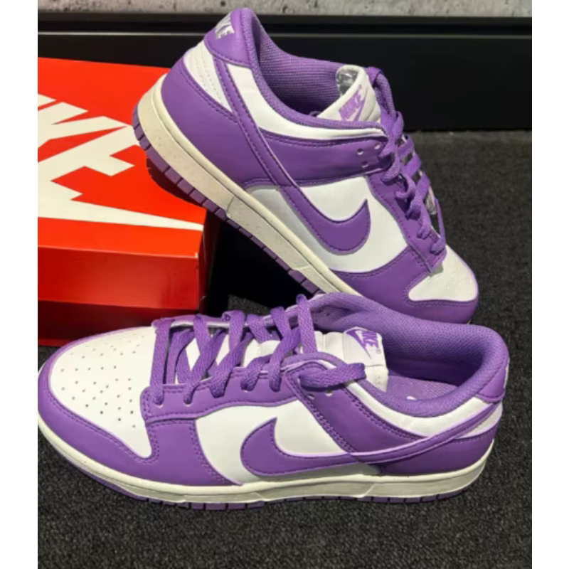 Baskets basses confortables Nike pour femmes, violet et blanc-DD1873-108
