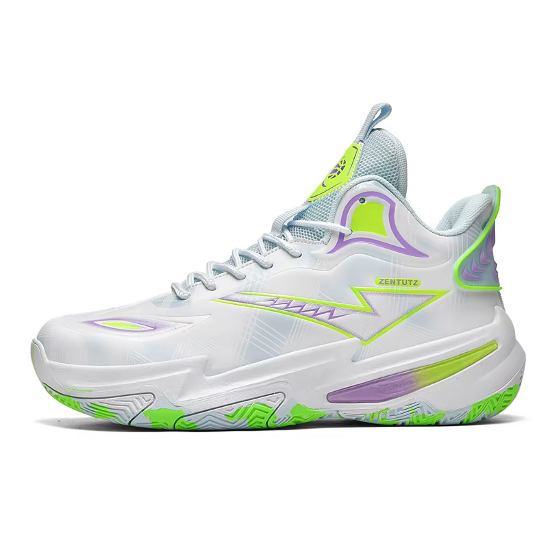 Chaussures de basket-ball unisexes en cuir, montantes, pour compétition en plein air, entraînement, 
