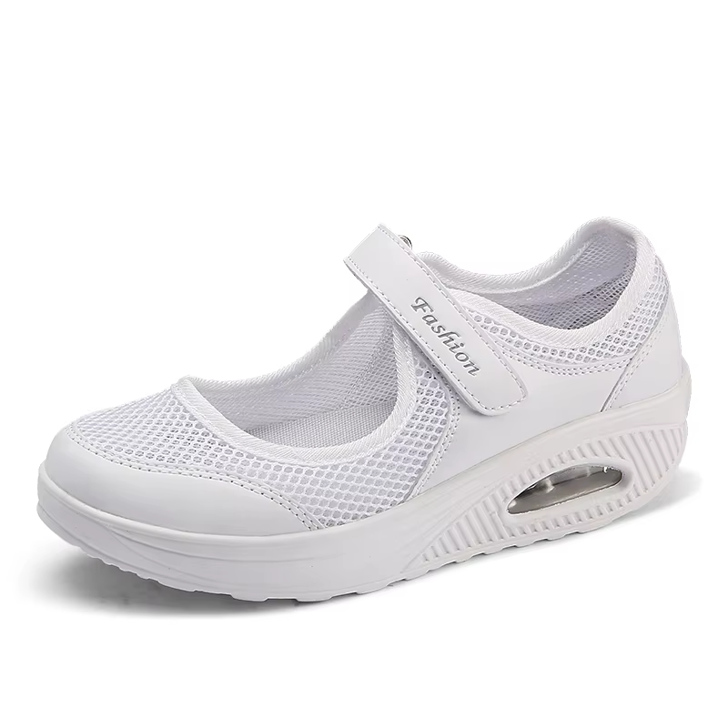 Chaussures de marche pour femmes, baskets en maille respirante avec semelle vulcanisée, parfaites po