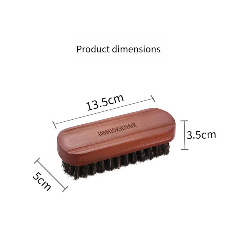 Brosse à crinière de cheval en bois de Lotus, brosse à cheveux doux, brosse à chaussures, vernis à c