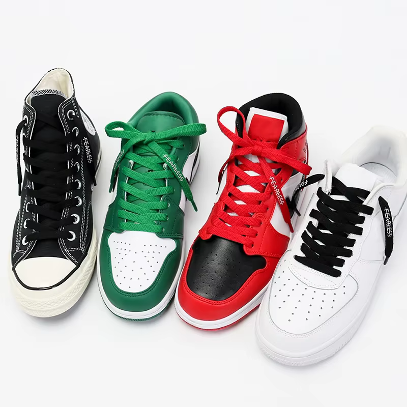 Lacets de chaussures de coulée classiques, cordons de chaussures plats unisexes, baskets de mode, im