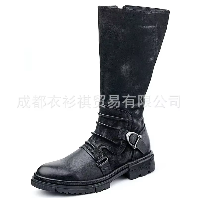 Chaussures rétro médiévales en cuir PU pour hommes, bottines du moyen âge, bottes de la Renaissance