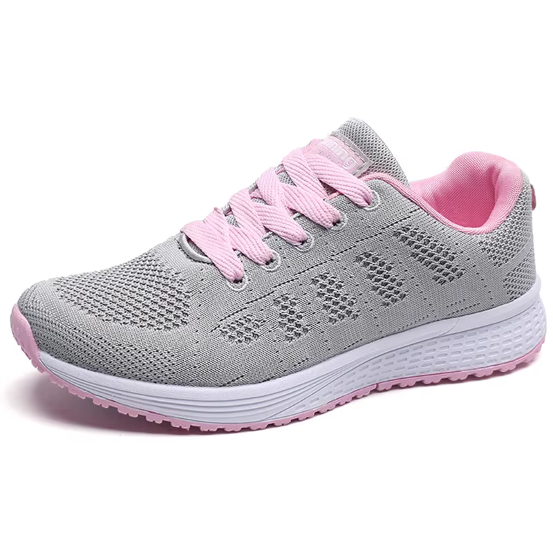 Baskets Femme respirant Chaussures de sport pour femme pour femme Baskets blanches Baskets légères F
