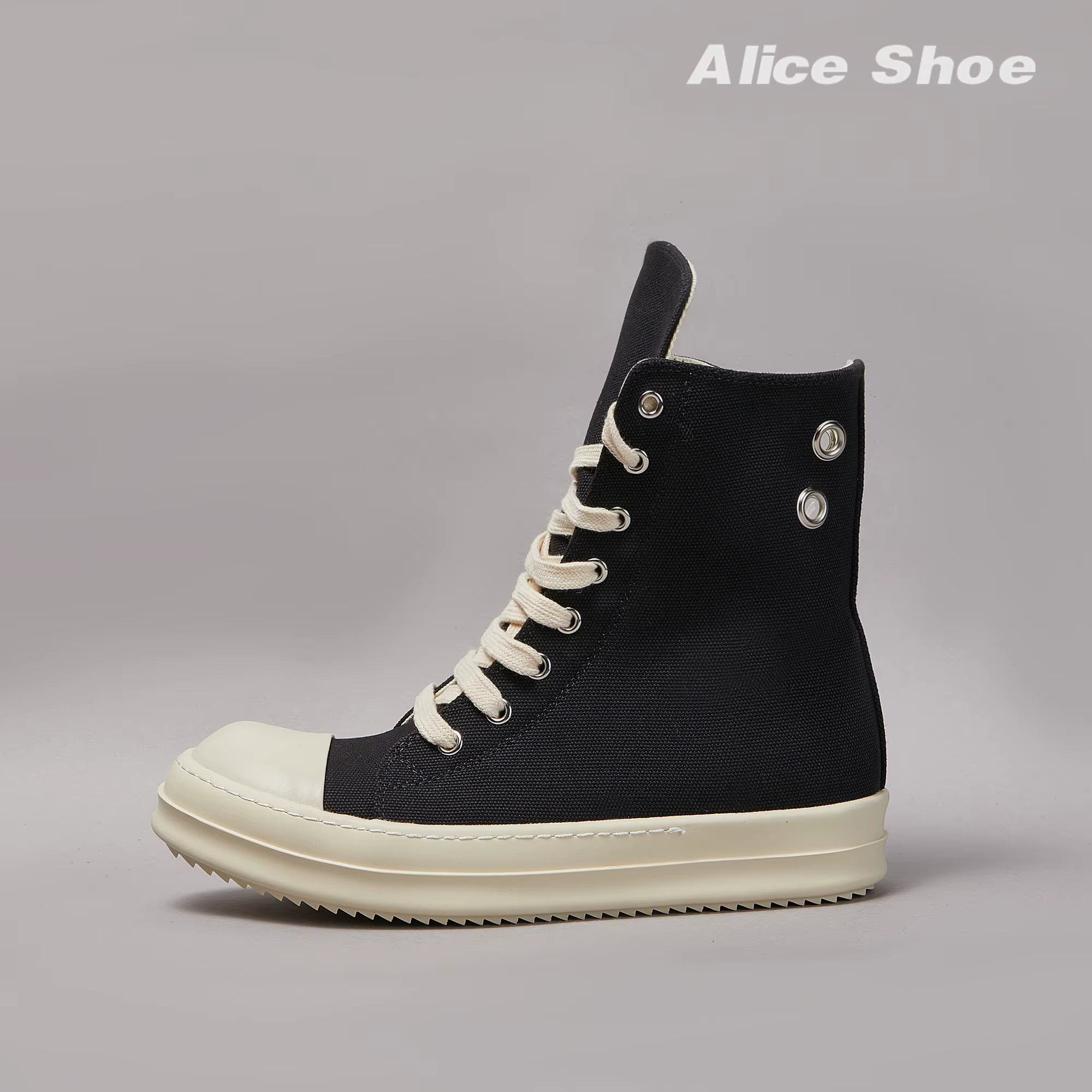 Marque hommes chaussure décontracté haut femmes Sneaker qualité noir bottine concepteur en cuir ferm
