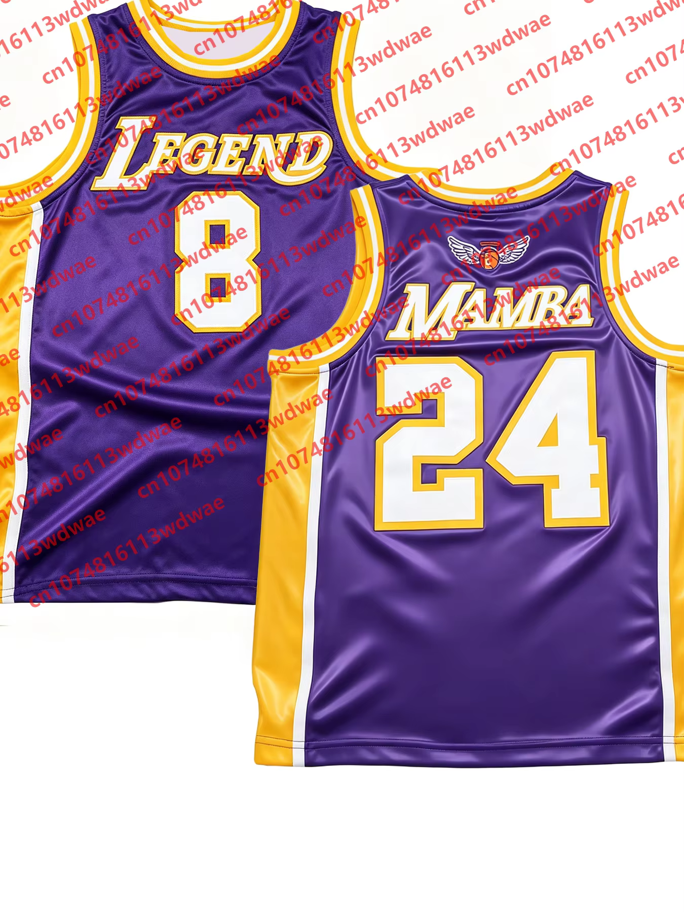 Maillot de basket-ball 2026 Mamba Legend 8 24 pour hommes et femmes, débardeur sans manches Kobe Bry