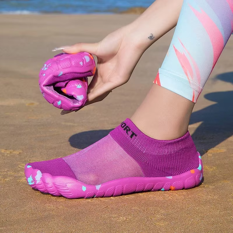 Chaussures aquatiques pour femmes et hommes, chaussures aquatiques pieds nus, antidérapantes, à séch